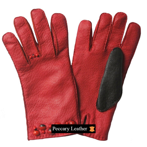 Guantes de Cuero de Peccary Luciana