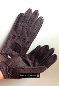 Guantes de Cuero de Peccary