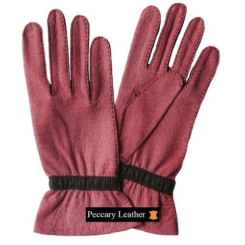 Guantes de Cuero de Peccary Carola