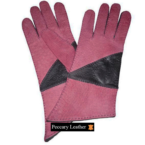 Guantes de Cuero de Peccary Karin